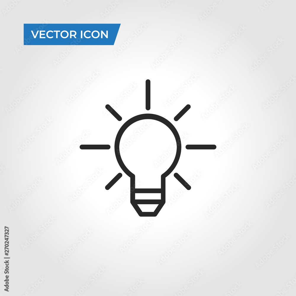 Light bulb vector icon Light bulb vector icon