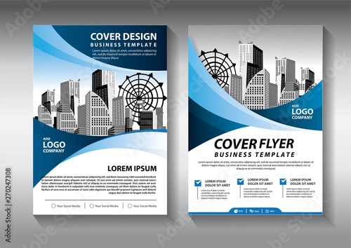 Business abstract vector template. Brochure design, cover modern layout, annual report, poster, flyer in A4 with colorful triangles, geometric shapes for tech, science, market with light background