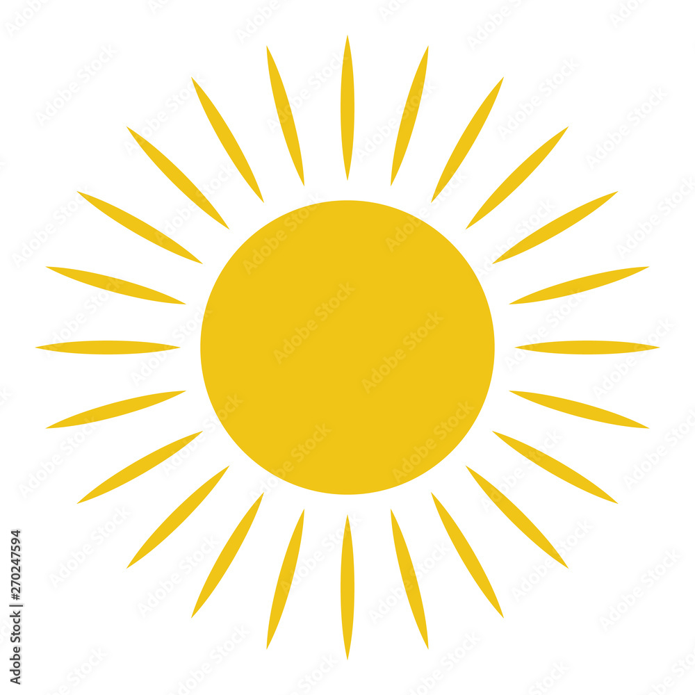 Simple vector sun Simple vector sun