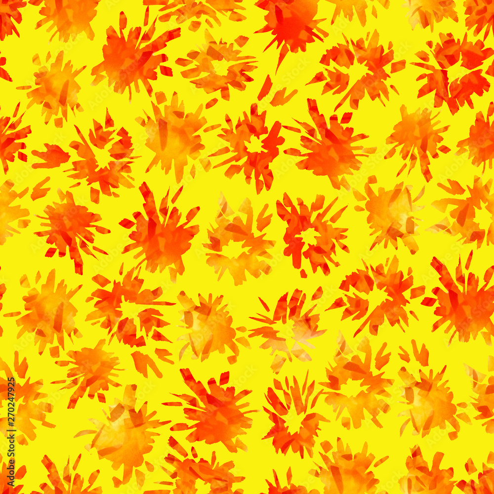 Bright Seamless pattern with painted flashes and blots. Bright Seamless pattern with painted flashes and blots.