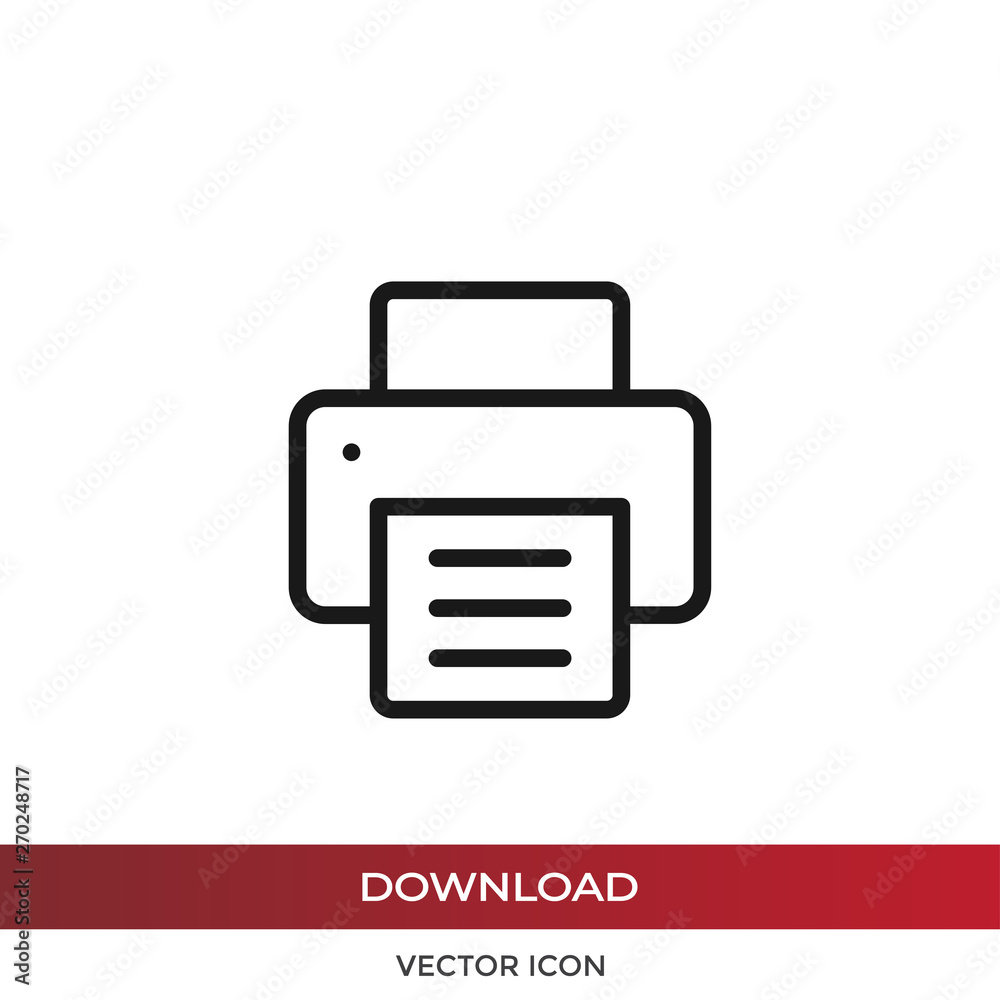 Printer vector icon Printer vector icon
