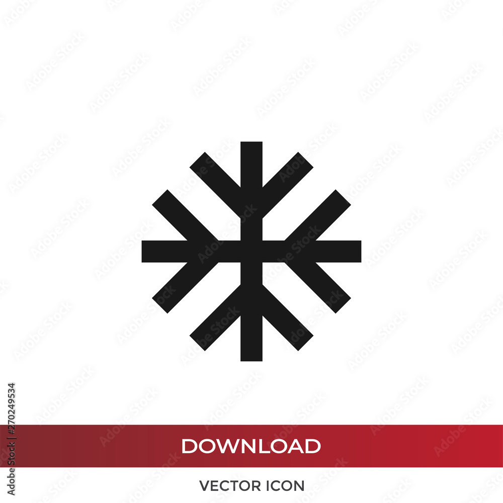 Snowflake vector icon Snowflake vector icon