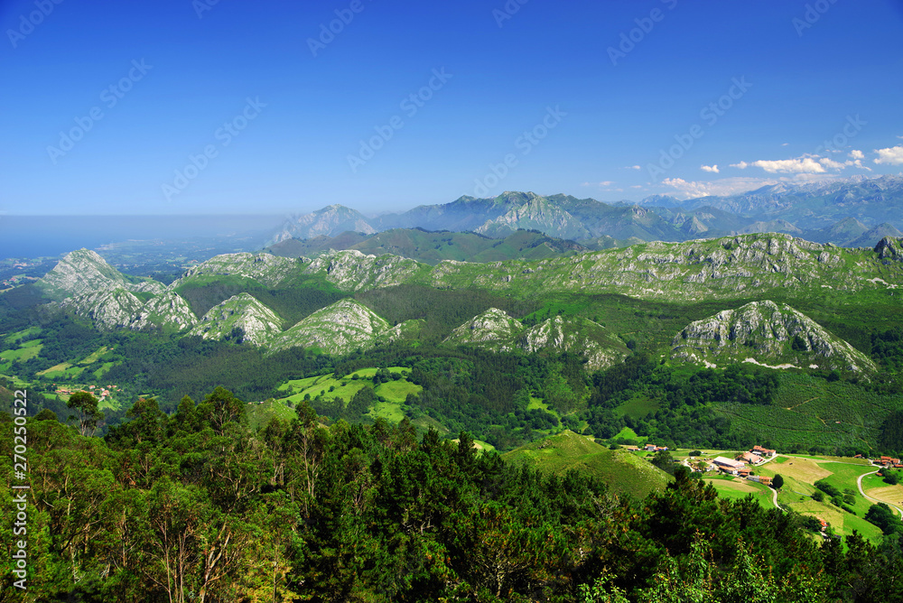 Mountain landscape in the Picos de Europa national park, Spain, Asturias Mountain landscape in the Picos de Europa national park, Spain, Asturias