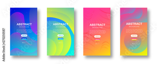 Shiny gradients abstract vector banners. 3D style with shadows design. Vector liquid template design backround illustration. Can be used for banners flyers or web. EPS 10.