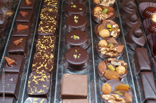 colorful chocolate Sweets shop window