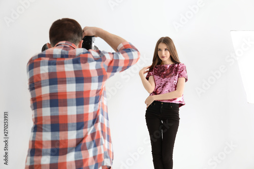 Young woman posing for prof...