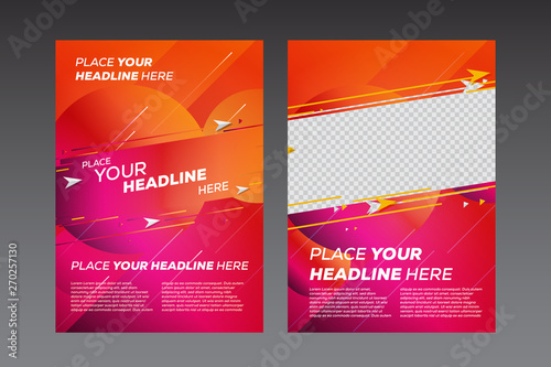Abstract poster design template - Vector illustration