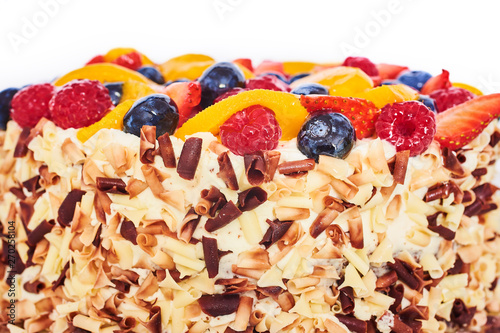 Slika na platnu Home-made fruit cake with belgian chocolate.
