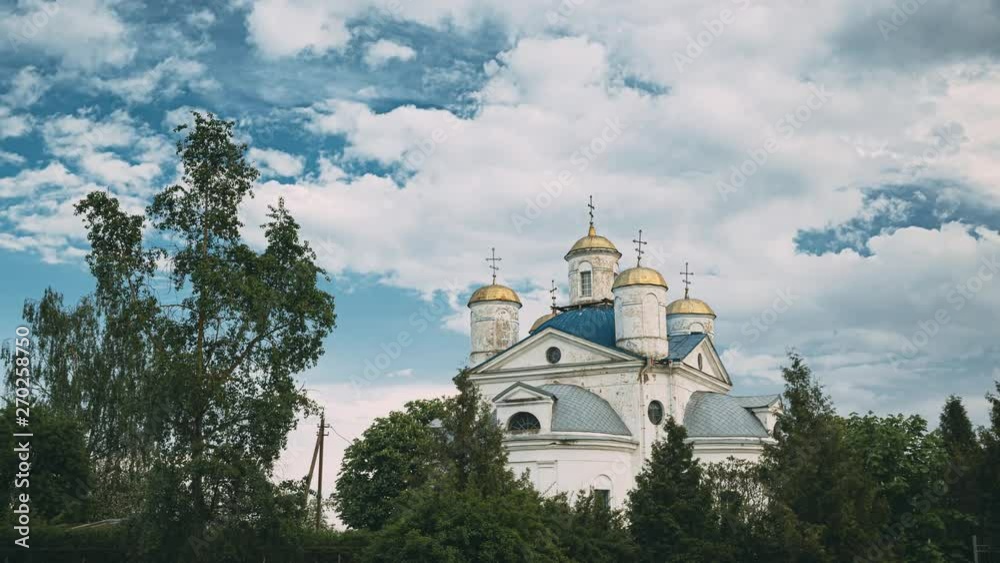 Streshin, Zhlobinsky District Of The Gomel Region Of Belarus. Old Orthodox Church Of The Intercession (1807) Streshin, Zhlobinsky District Of The Gomel Region Of Belarus. Old Orthodox Church Of The Intercession (1807)