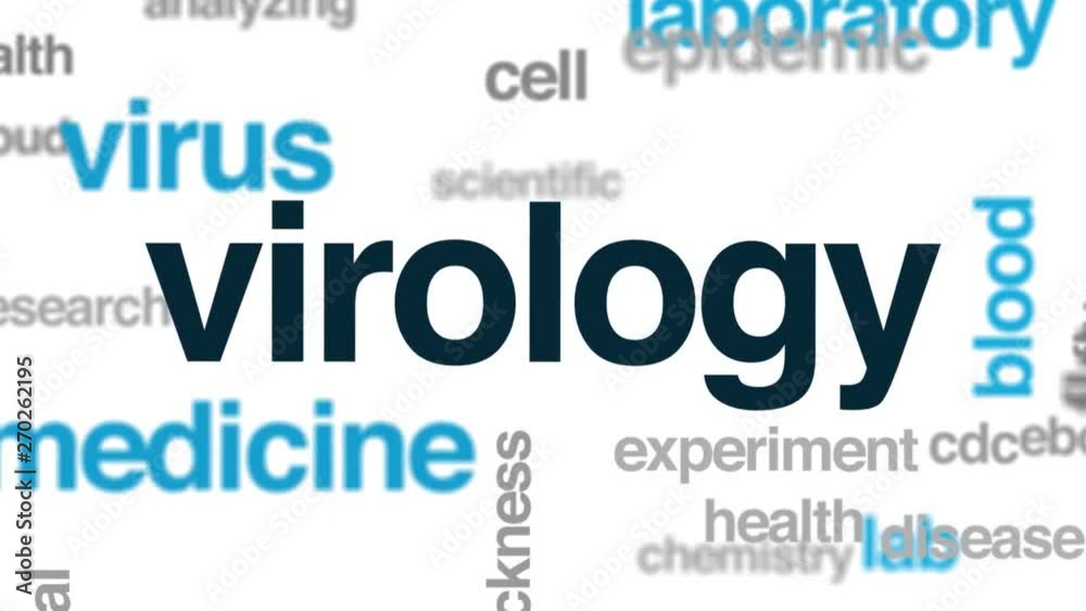 Virology animated word cloud. Kinetic typography. Virology animated word cloud. Kinetic typography.