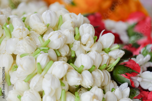 Jasmine garland as a gift to my mother