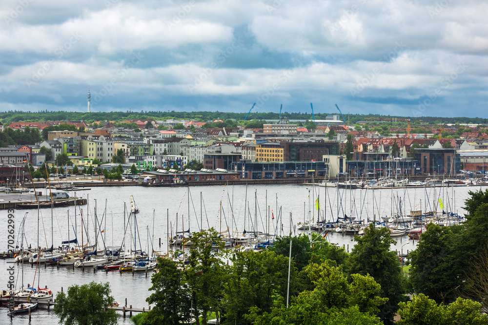 Blick auf die Hansestadt Rostock
