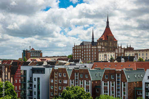 Blick auf die Hansestadt Rostock