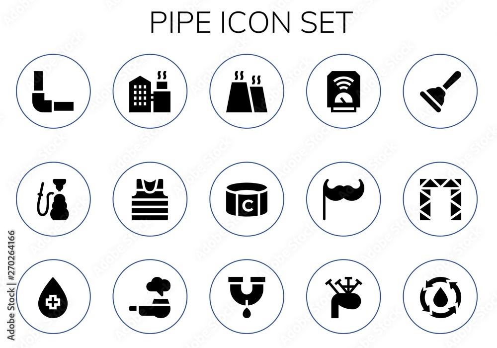 pipe icon set pipe icon set