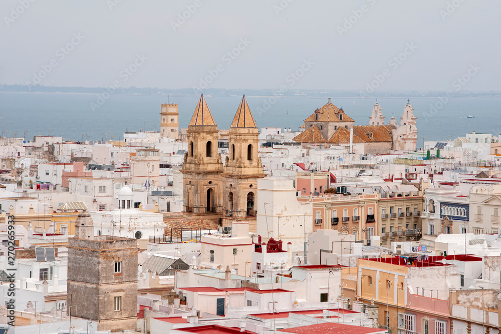 vistas de la ciudad de Cádiz, Andalucía	