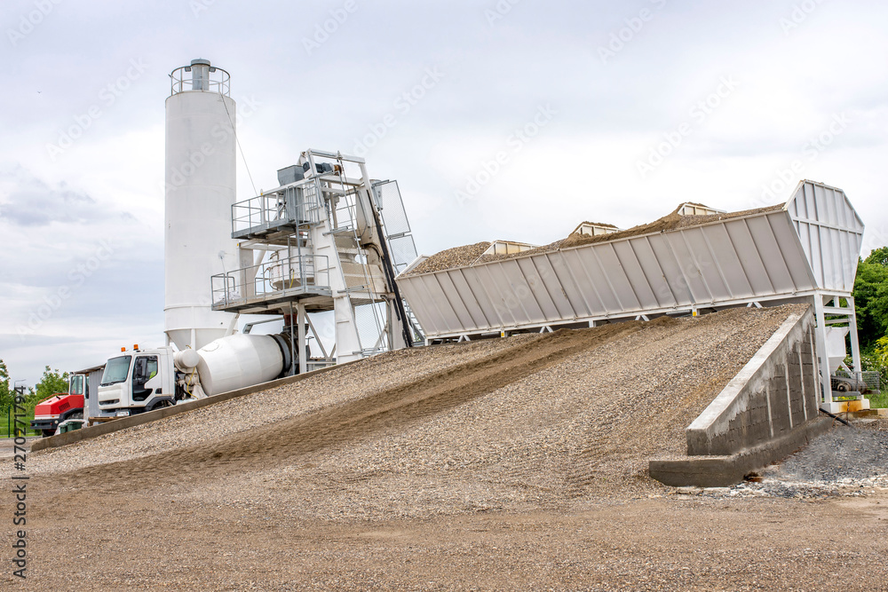 Obraz premium Ready mix concrete production plant