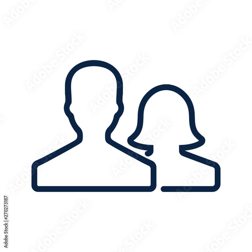 users couple icon