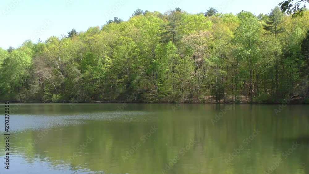 Fort Mountain, Lake with trees and reflection, Zoom Out Fort Mountain, Lake with trees and reflection, Zoom Out