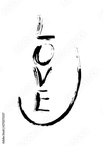 Love Minimalistisch mit Bogen