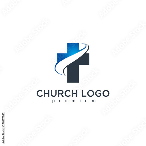 Church modern vector graphic abstract design template