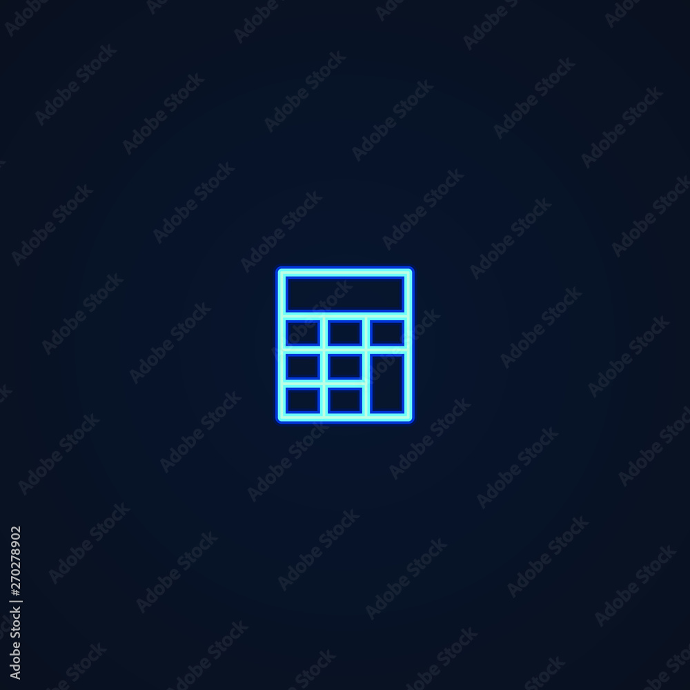 Business Calculation | Neon Style Icon Business Calculation | Neon Style Icon