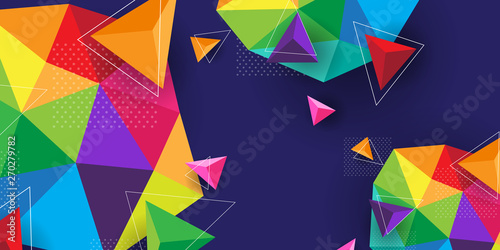 Canvastavla Abstract background modern and colorful