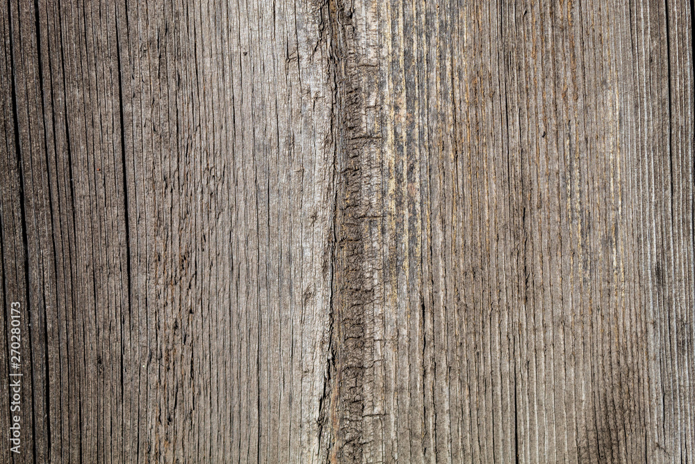 Naklejka premium Brownish Old Weathered Cracked Wood Texture