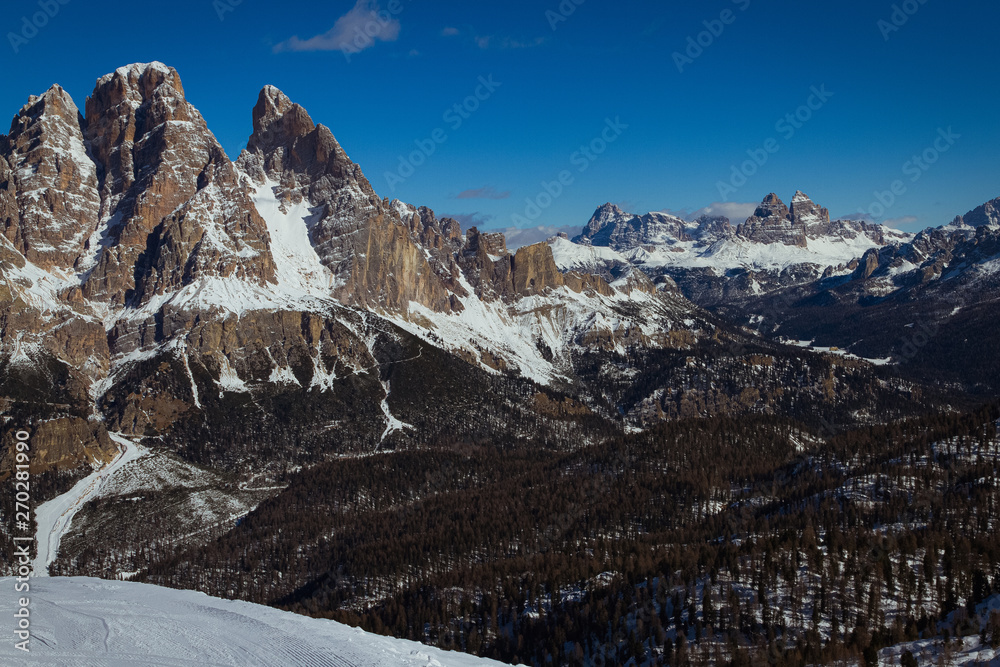 View of alps next to Cortina-d-Ampezzo