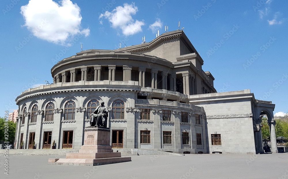 In front of Theatre of Opera and Ballet, Yerevan