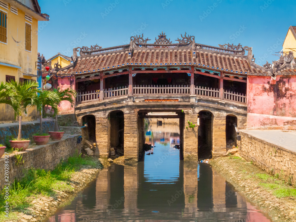The landmark Japanese Covered Bridge, Hoi An, Vietnam