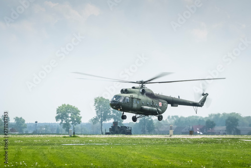 Military operation with the use of helicopters