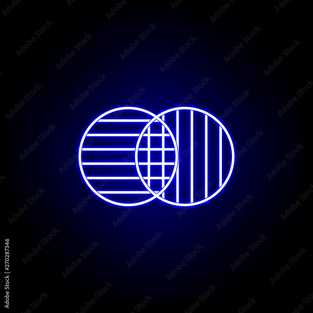 Elections merging icon in neon style. Signs and symbols can be used for web, logo, mobile app, UI, UX Elections merging icon in neon style. Signs and symbols can be used for web, logo, mobile app, UI, UX