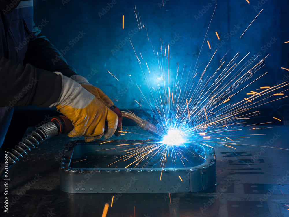 Welder work - close up Welder work - close up