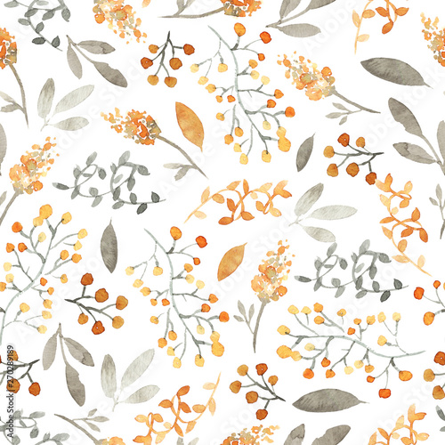 Watercolor floral pattern