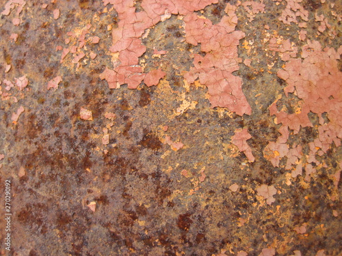 Chipped paint rusted steel texture