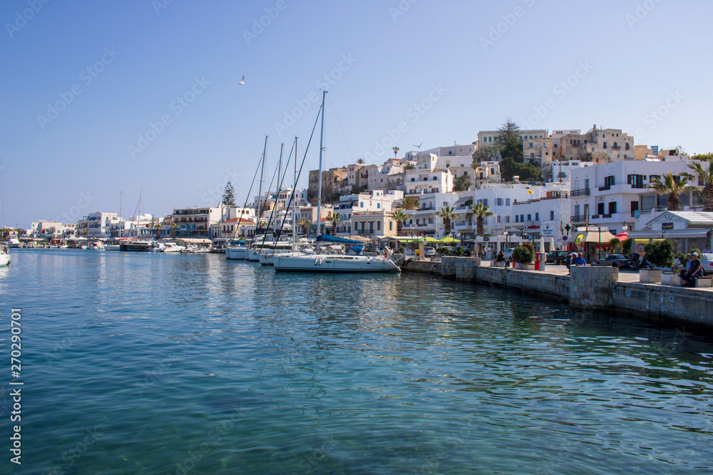 Port de Naxos (Chora), île de Naxos, Cyclades, Grèce