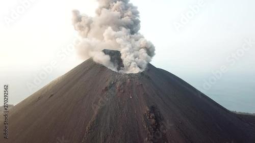 Aerial Footage Looking Inside Crater Of Erupting Volcano - 18 photo