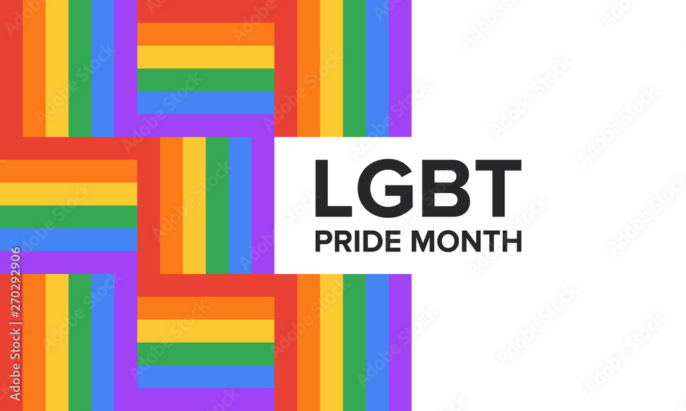 LGBT Pride Month in June. Lesbian Gay Bisexual Transgender. Celebrated annual. LGBT flag. Rainbow love concept. Human rights and tolerance. Poster, card, banner and background. Vector ilustration LGBT Pride Month in June. Lesbian Gay Bisexual Transgender. Celebrated annual. LGBT flag. Rainbow love concept. Human rights and tolerance. Poster, card, banner and background. Vector ilustration