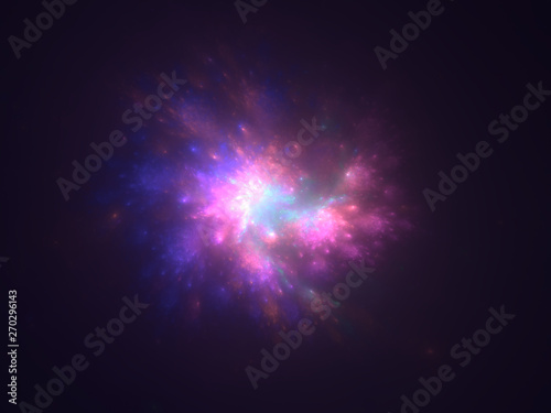 Multicolor star flash abstract background