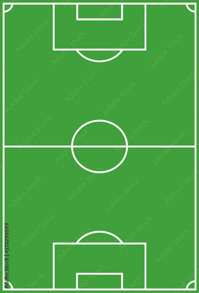 Plan d'un terrain de football