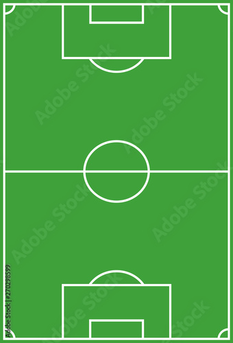 Plan d'un terrain de football