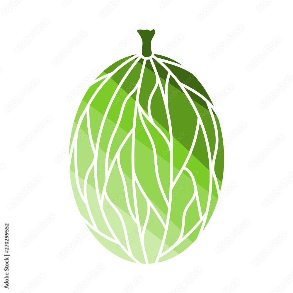 Naklejka premium Icon Of Gooseberry