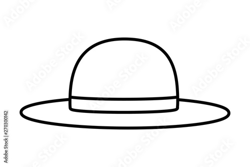 Isolated female hat design vector illustration