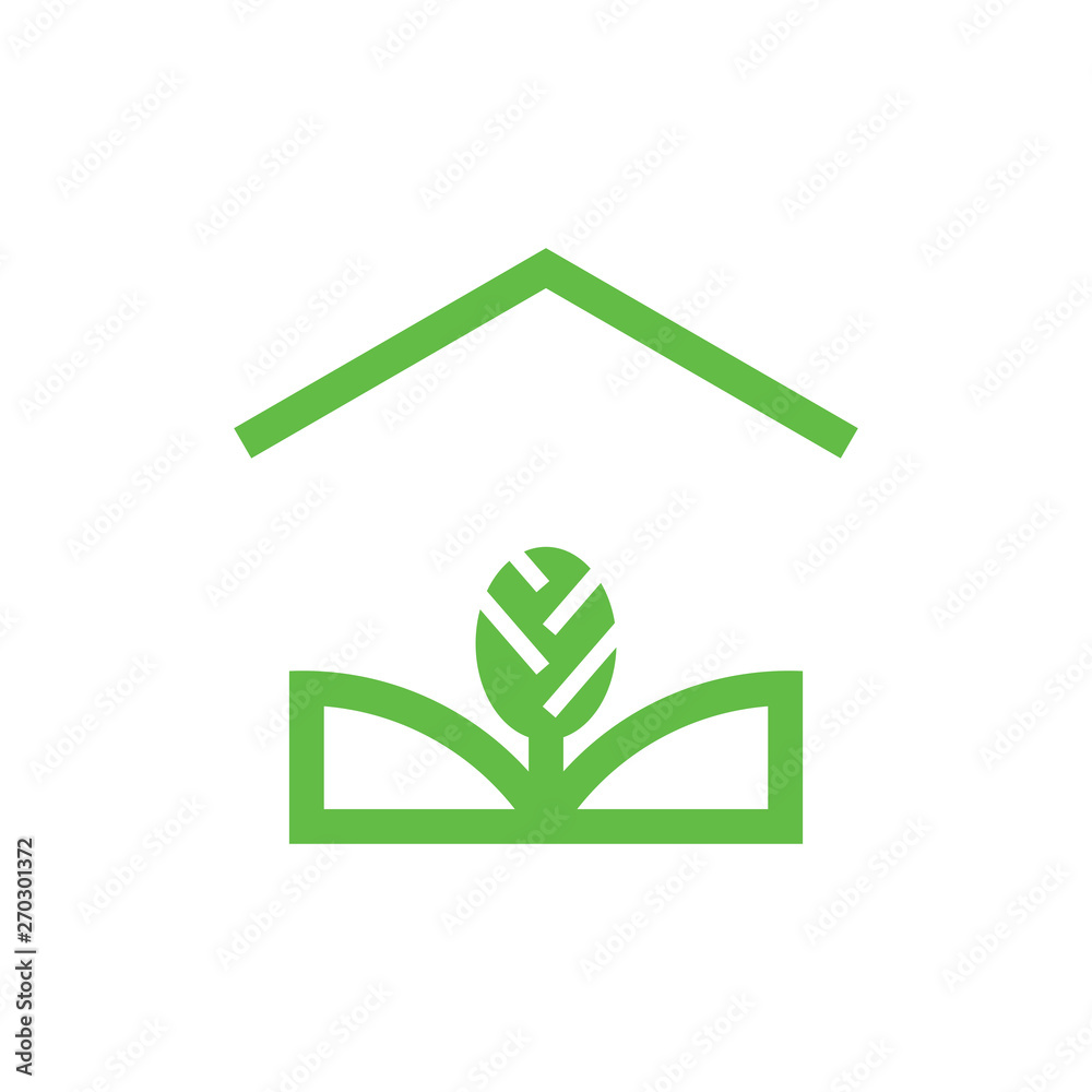 Eco Green Home logo design vector Eco Green Home logo design vector