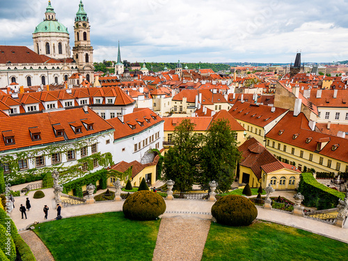 The Vrtba Garden in Prague is one of several fine High Baroque gardens in the Czech capital
