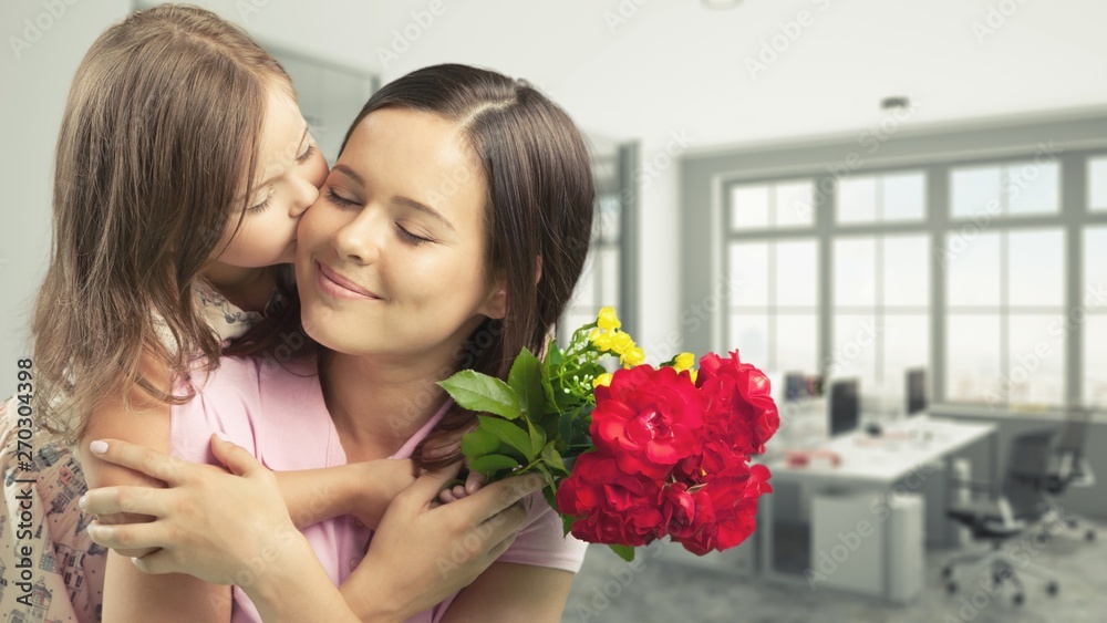Happy Mother and daughter together