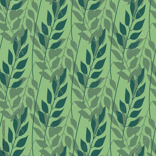 Herb leaves seamless pattern   Fashion  interior  wrapping consept.
