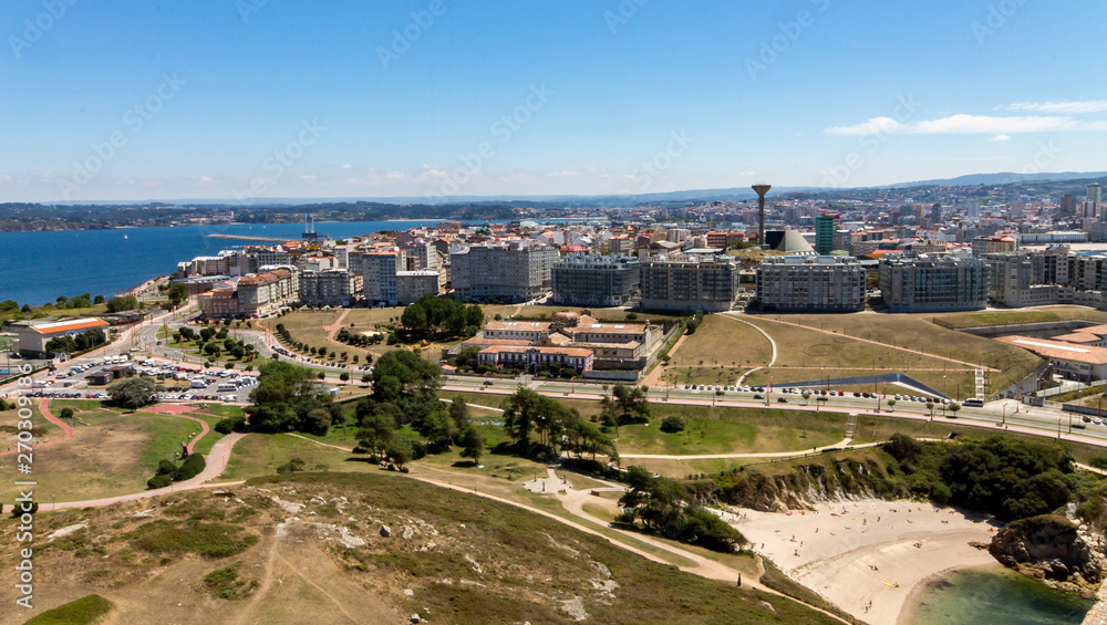 view of coruna in spain