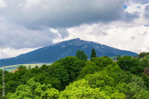 Landscape of a mountain in spring