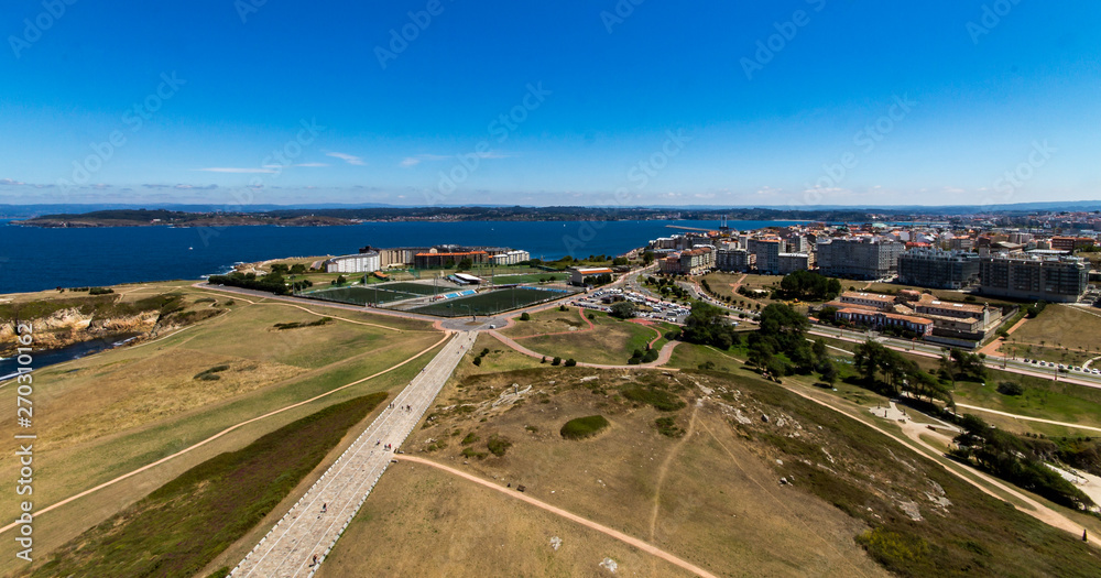 view of coruna in spain view of coruna in spain